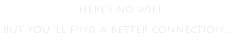 here's no wifi but you 'll find a better connection....