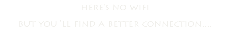 here's no wifi but you 'll find a better connection....