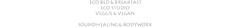  ECO BED & BREAKFAST ECO STUDIO VEGGIE & VEGAN SOUNDHEALING & BODYWORK